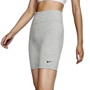NIKE Leg-A-See Grey High Waist Bike Shorts